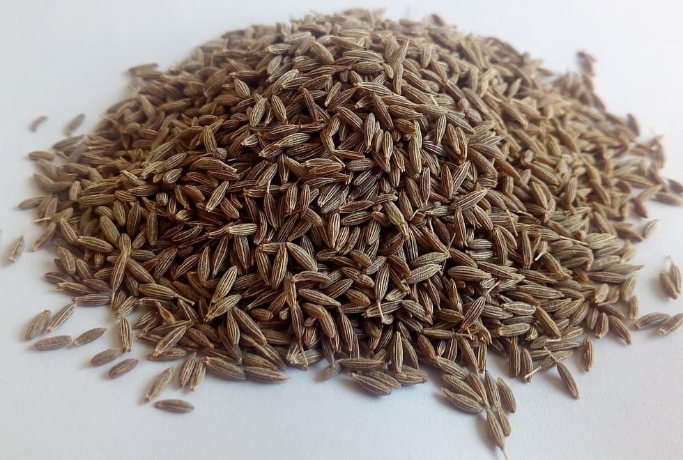 A heap of cumin seeds
